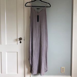 Krisa Curved Hem Midi Dress